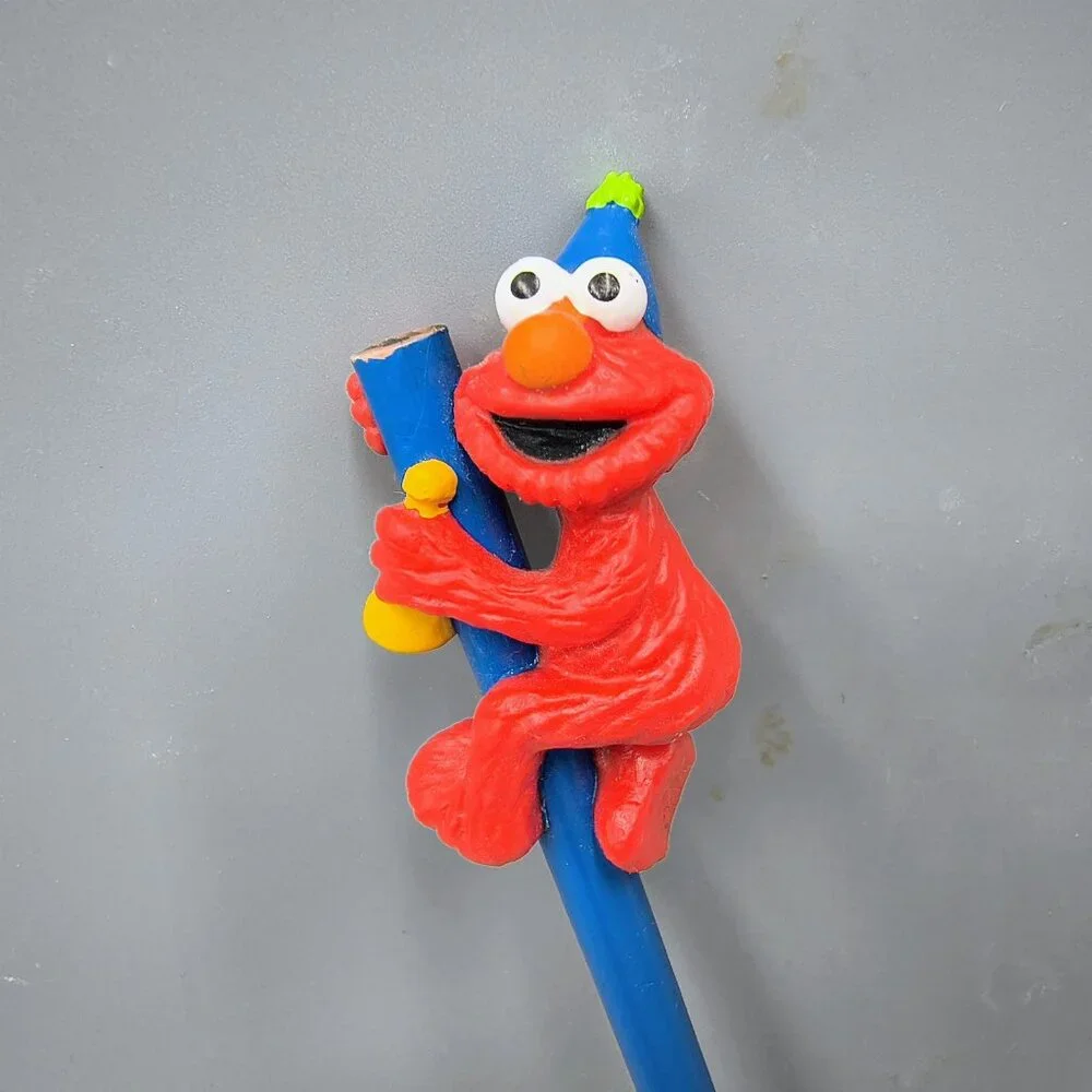 Vintage Sesame Street Elmo Party Time Pencil with Topper Applause